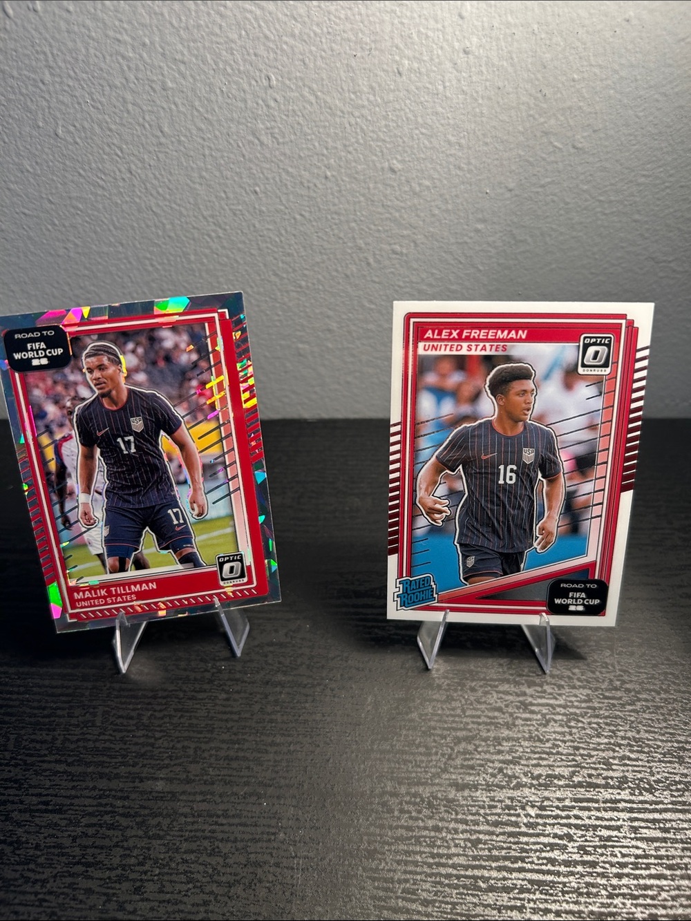 Donruss Optic U.S. Soccer Trading Cards - Malik Tillman & Alex Freeman World Cup